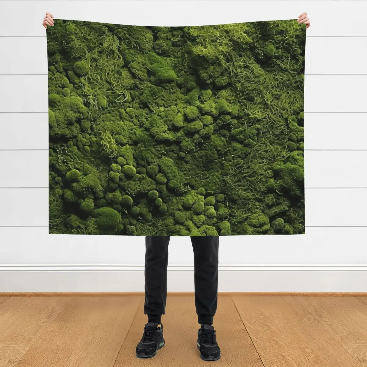

Плюшевое одеяло Moss Pattern