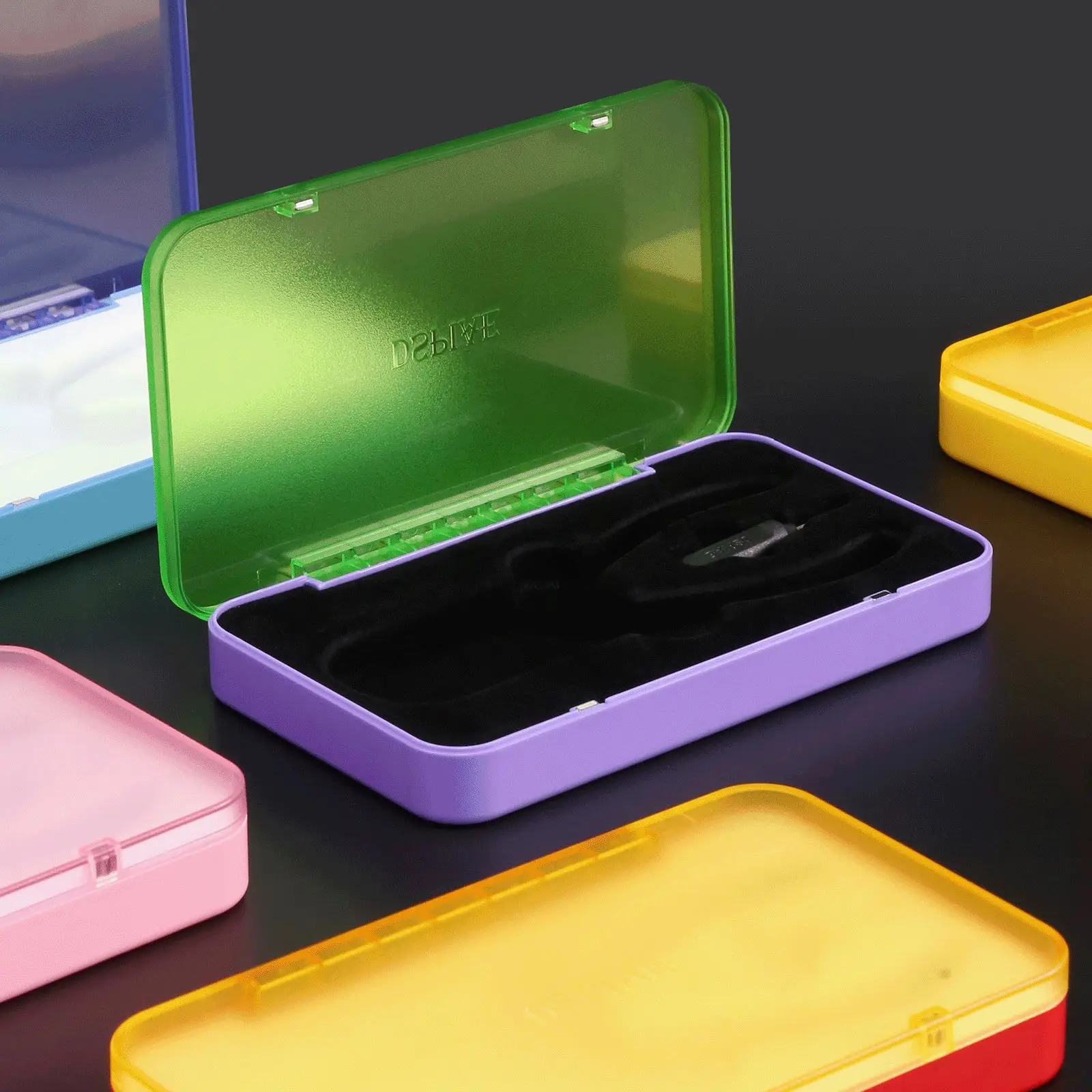 

Metal Storage Boxes for DSPIAE ST-A 3.0 Single Blade Nipper Cutting Tongs Box Red Yellow Pink Blue 156.5*89.5mm