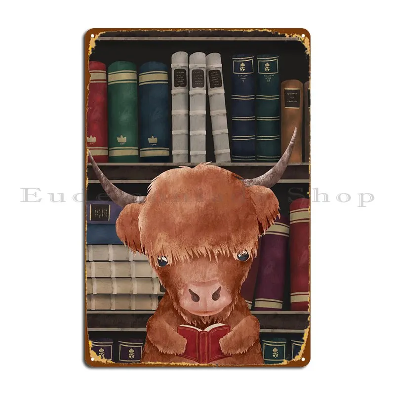 

Yak Book Lover Metal Plaque Poster Kitchen Printing Cinema Create Garage Tin Sign Poster