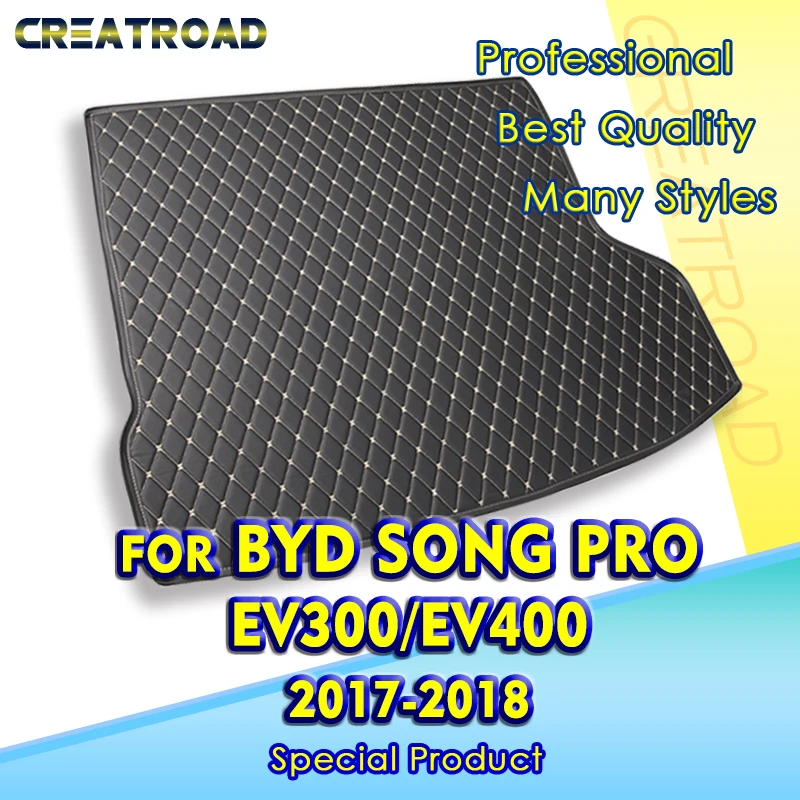 

Car Trunk Mat For BYD Song Pro EV300/EV400 2017 2018 Custom Car Accessories Auto Interior Decoration