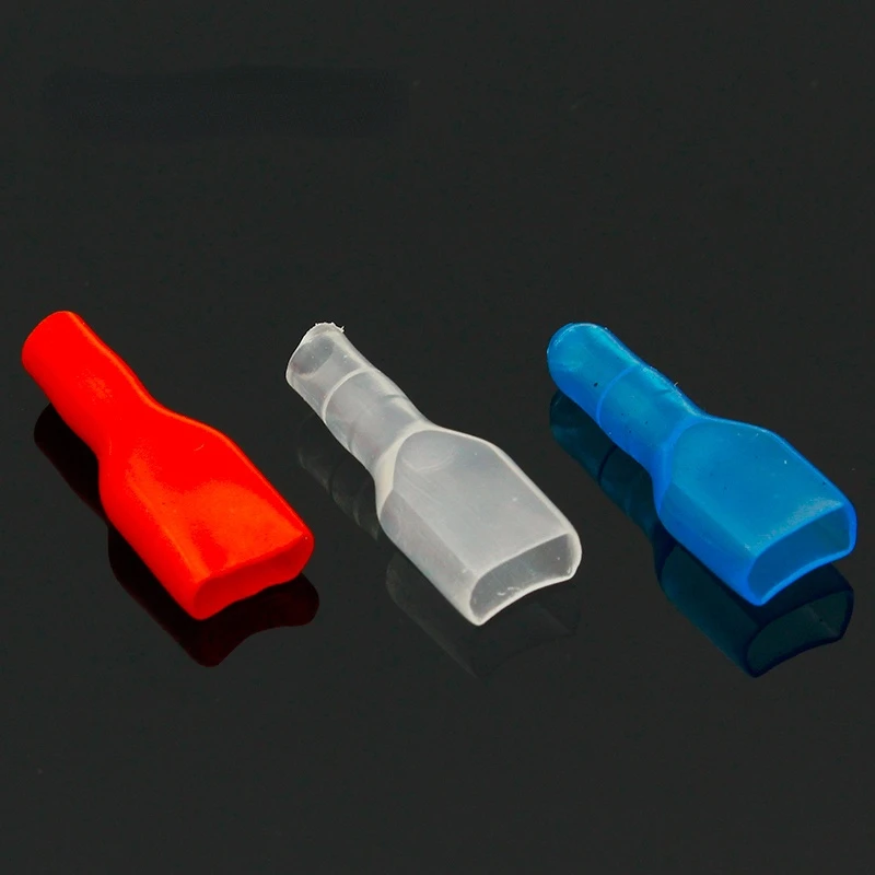 

50pcs Cover Case for 6.3mm Crimp Terminal Spade Connector 6.3 terminal cap
