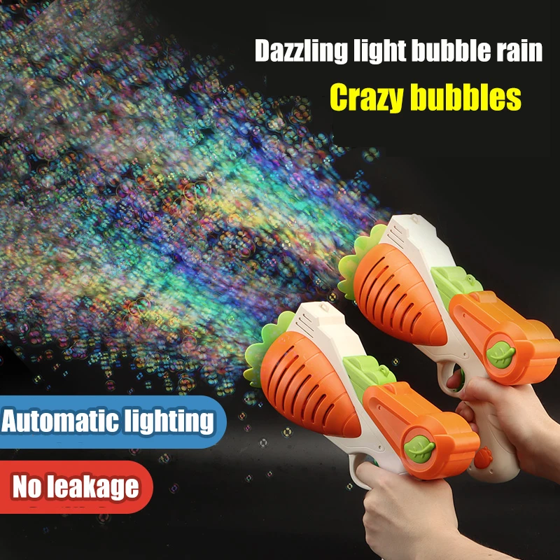 

Женская пузырчатая пушка с 12 отверстиями, электрическая автоматическая воздуходувка со встроенными мыльными пузырьками, летние уличные игрушки для детей