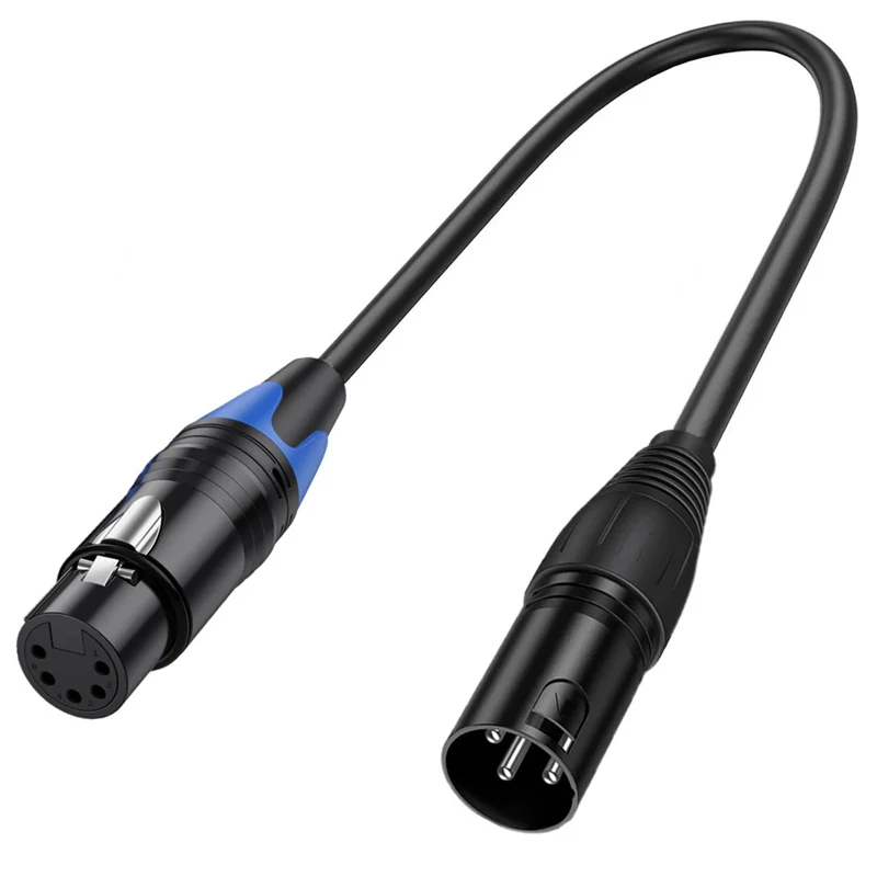 XLR Male 3 Pin к Female 5 5-контактный аудиокабель для микрофона DMX Stage светильник