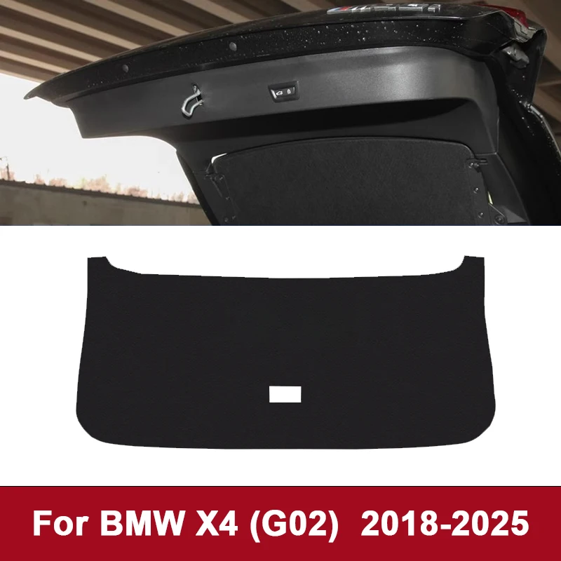 

Для BMW X4 G02 2018-2025 Автомобильный багажник, багажник, дверь багажника, кожаный анти-ударный коврик для двери багажника, защитный декор, аксессуары