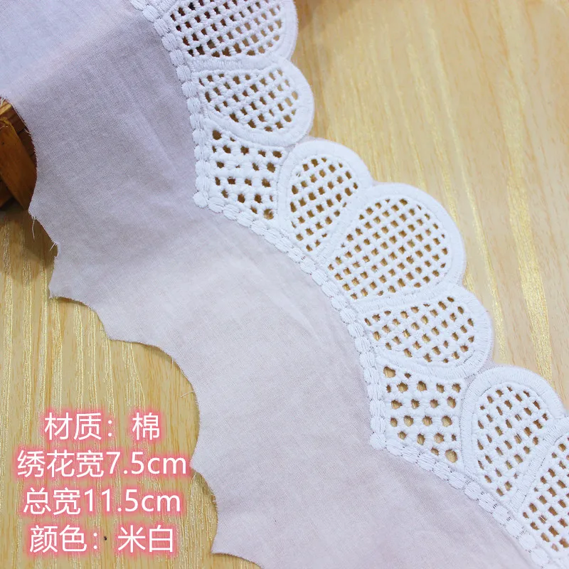 Хлопковая кружевная отделка с цветочной окантовкой одежда из 100% хлопка декор