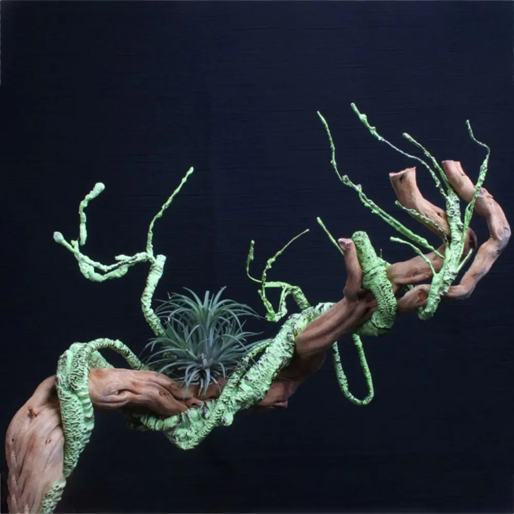 

Flexible Reptile Vine 110/150cm Green Simulation Fake Plant Rattan Artificial Bend Branches Rainforest Landscaping