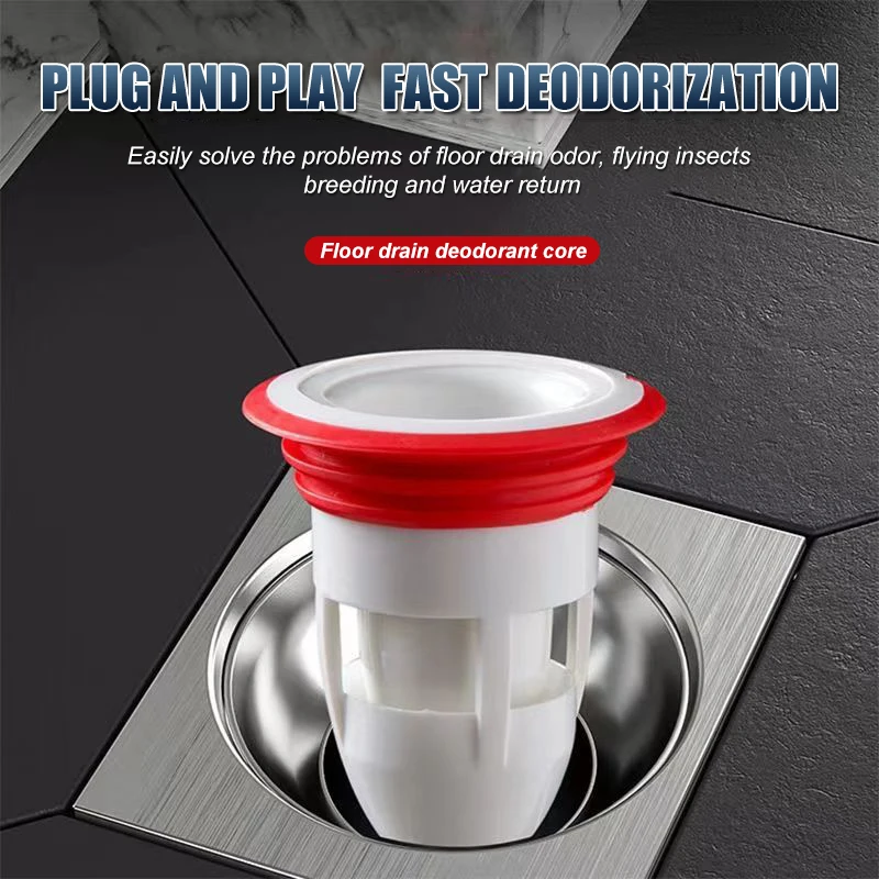 Sewer Deodorant Floor Drain Core Bath Shower Cover Plug Trap Bathroom Toilet Insect-proof Anti-odor Deodorant Floor Drain Cover