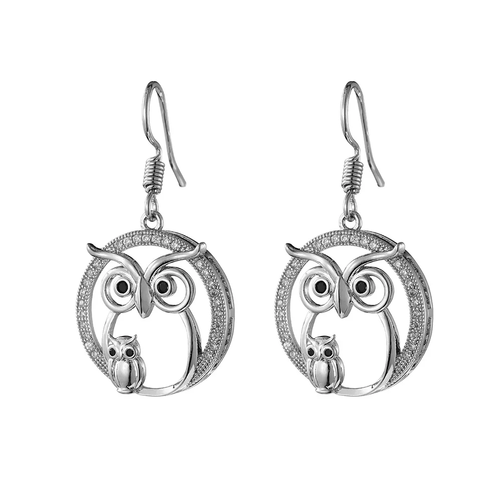 

Cross border e-commerce owl simple earrings Amazon personalized foreign trade simple owl earrings eBay