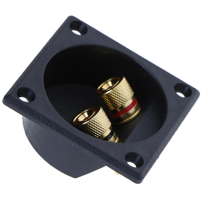 

1PC Coppper ABS Car Stereo Speaker Box Terminal Round Spring Cup Connector Subwoofer Plug