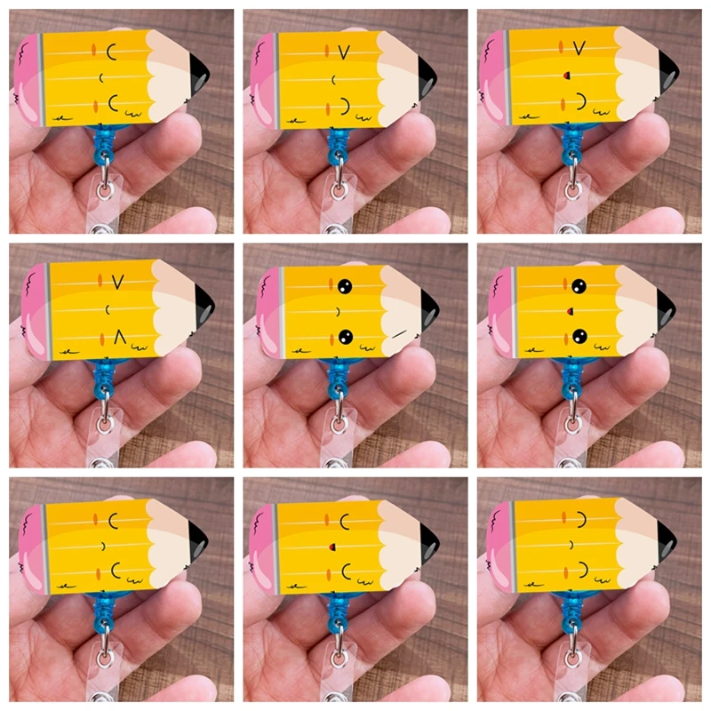 

Pencil Back To School Badge Teacher Appreciation Badge Reel,Clipboard Glitter Badge Reel, Teacher Badge Reel, Gift for Teacher,