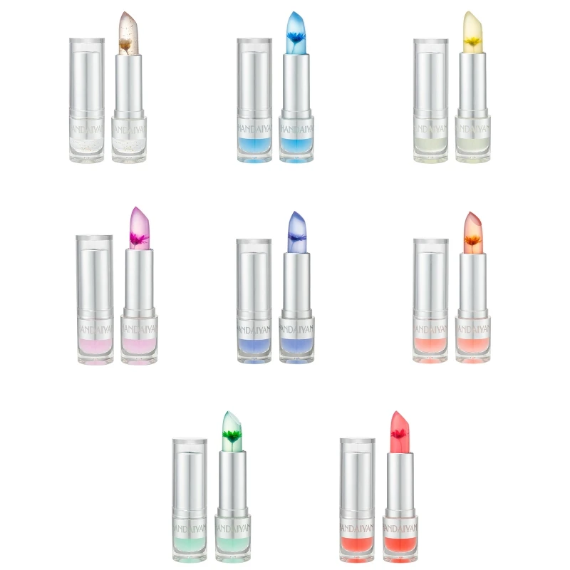 

11UF Temperature Color Changing Flower Lipstick Waterproof Long Lasting for Women