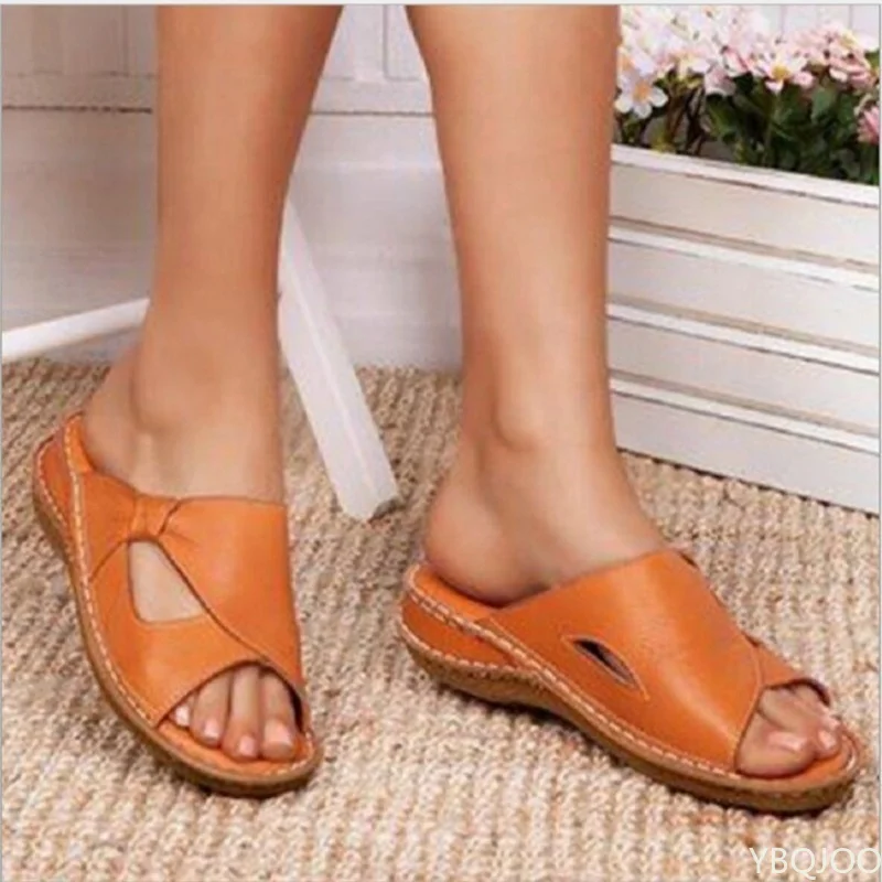 

Shoes Women Sandals Summer 2022 Fashion Open Toe Slippers Sandals Flat Wedge Women Sandals Size 43 Comfort Casual Slippers