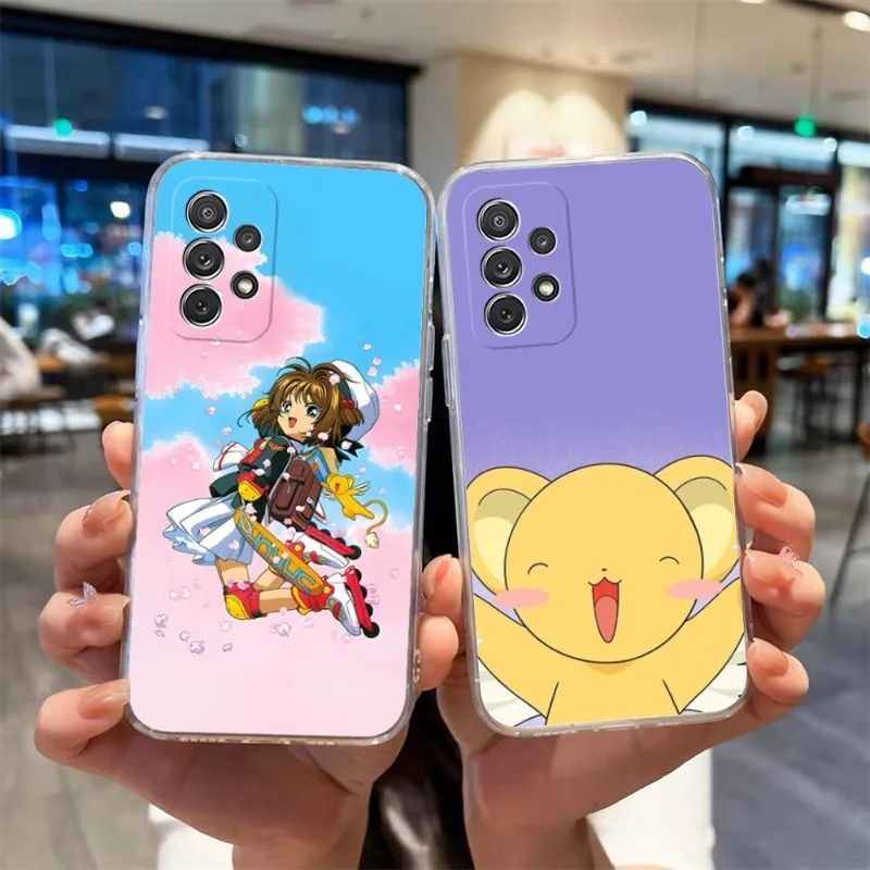 

CardCaptor Sakura Anime Phone Case For Samsung S30 S20 S23 S22 S10 20Fe Note 20 10 Pro Plus Ultra A12 A42 A71 A91 Transparent