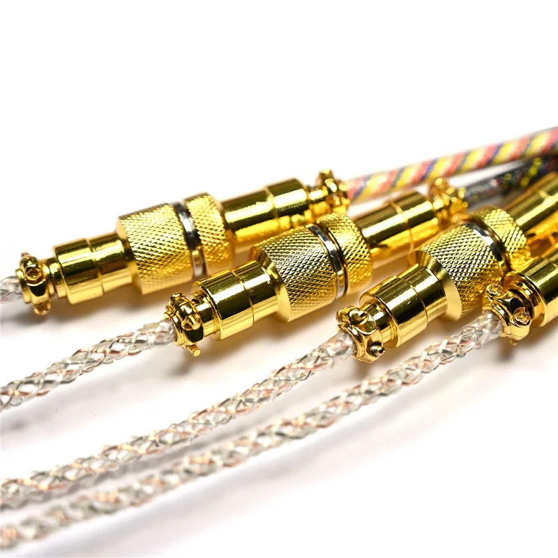 

Type C to USB Data Cable Mechanical Keyboard Coiled Cable RGB Light-Emitting Cable Game Keyboard Cable Black