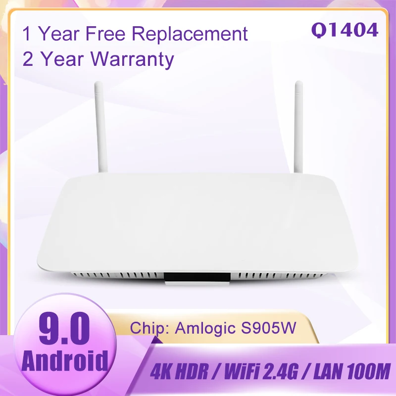 

ТВ-приставка leadcool Q1404, Android 9.0, Amlogic S905W, 2,4 ГГц, Wi-Fi, H.265