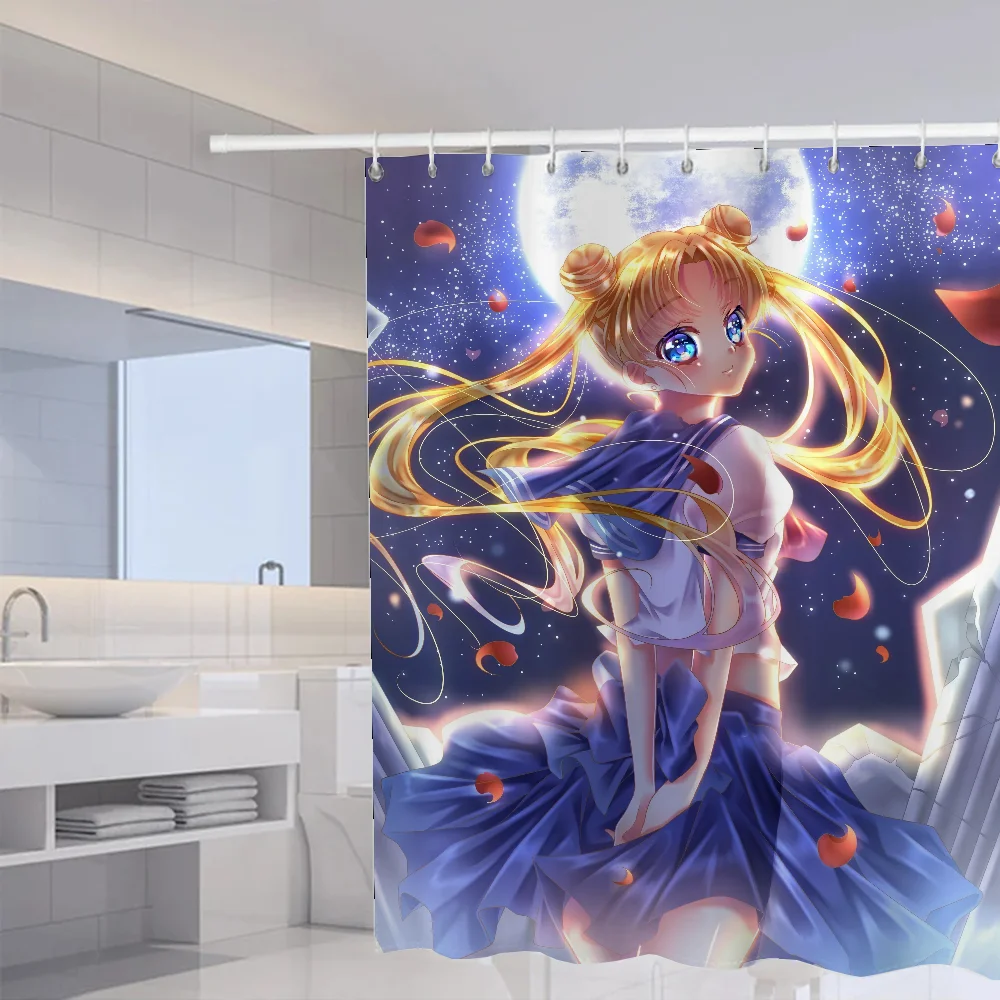 Sailormoons Роскошная Складная Занавеска Для Душа Экологически Чистая Устойчивая К