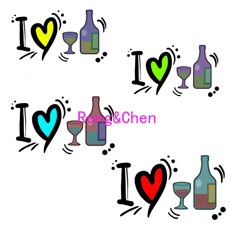 

Personality Car Stickers I Love Wine for Car Motorcycle Racing Windshield Trunk Body Laptop Helmet Waterproof PVC Vinyl Decals