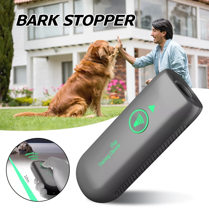 

Handheld Dog Barking Stopper Rechargeable Ultrasonic Dog Repeller Durable Outdoor Indoor Pet Dog Training Device Barking Stopper