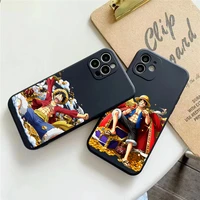 one piece japan anime phone case for apple iphone 11 12 13 pro max 12 13 mini x xr xs max 6 6s 7 8 plus coque black