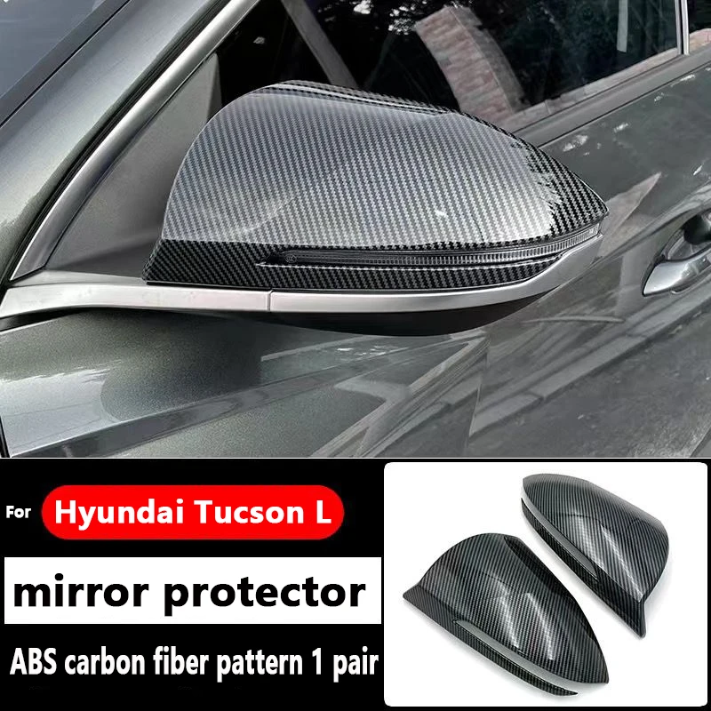 

2x крышка бокового зеркала автомобиля для Hyundai Tucson, аксессуары L 2022 2023 2024 NX4, Стайлинг, наклейка из АБС-пластика, вид, рамка для бровей, гальваническая пластина