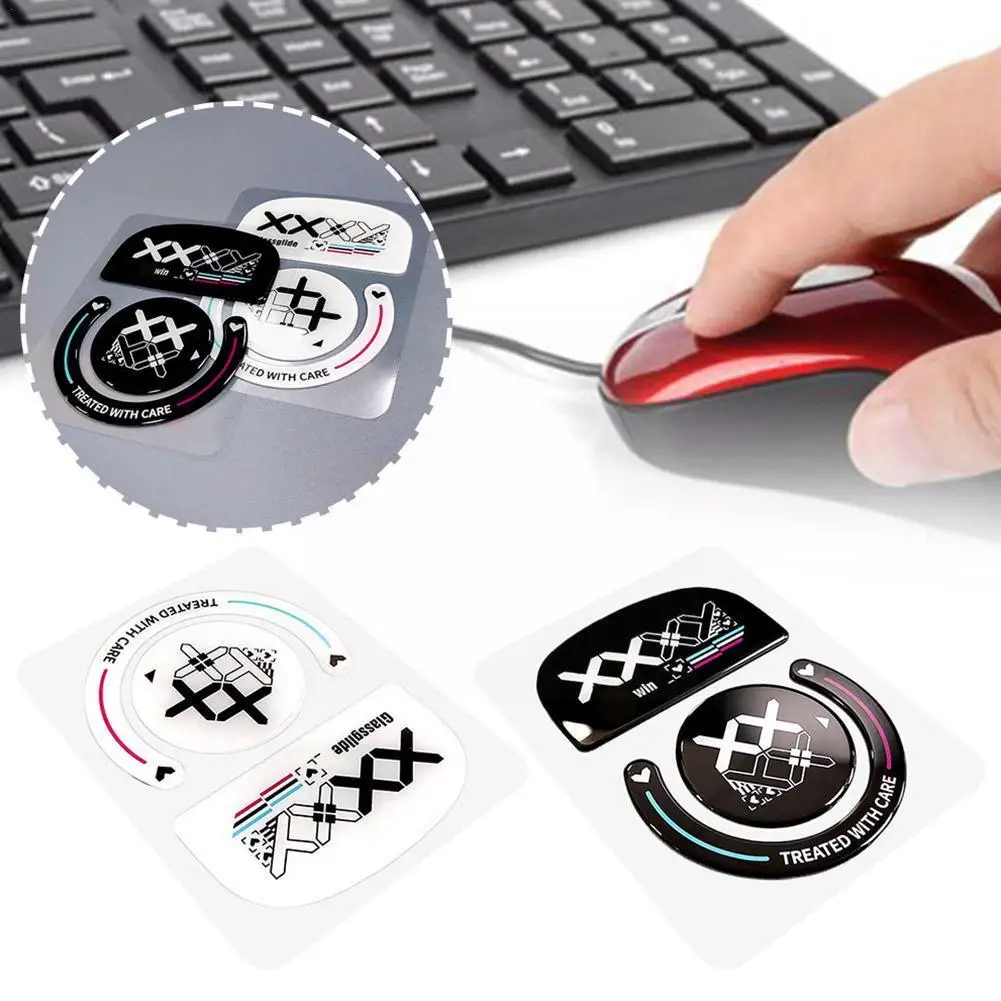 

Anti Slip Glass Mouse Skates Glide Feet Pad Mouse Feet Sticker for Logitech GPW2 G-pro GPW Glass Mouse Feet Gaming Mouse J6B8