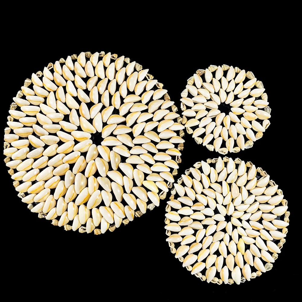 

Shell Cup Mat Table Mat Natural Shell Conch Handicrafts Insulation Plate Coaster Home Table Decoration Creative Crafts Accessory