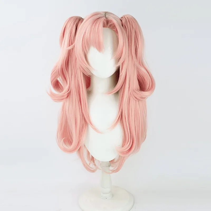 

Synthetic Zenless Zone Zero Nicole Demara Cosplay Wig 80cm Long Pink Curls Heat Resistant Hair Halloween Party Wigs + Wig Cap