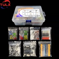 metal film resistor assortment kit led diodes electrolytic capacitor ceramic set transistor pack diy electronic components kits
