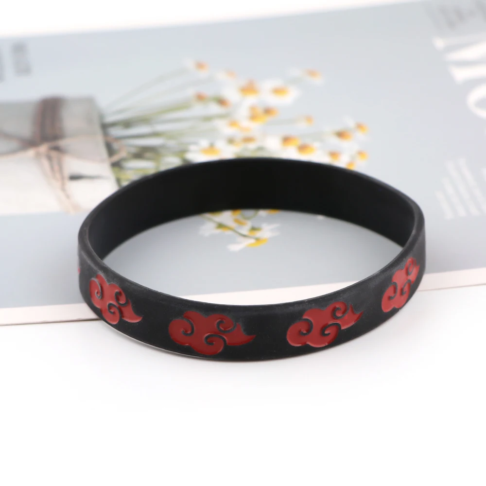 

BG1953 Red Cloud Anime Cartoon Sports Silicone Couple Bracelet Unisex Bracelets For Men Women Jewelry Fashion Accessories