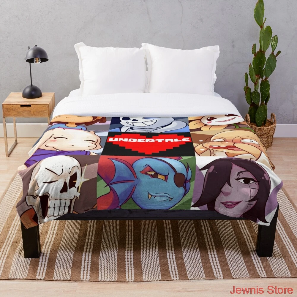 

Плед-одеяло Undertale Fleeceon для кровати/кроватки/кушетки для взрослых девочек и мальчиков подарок для детей