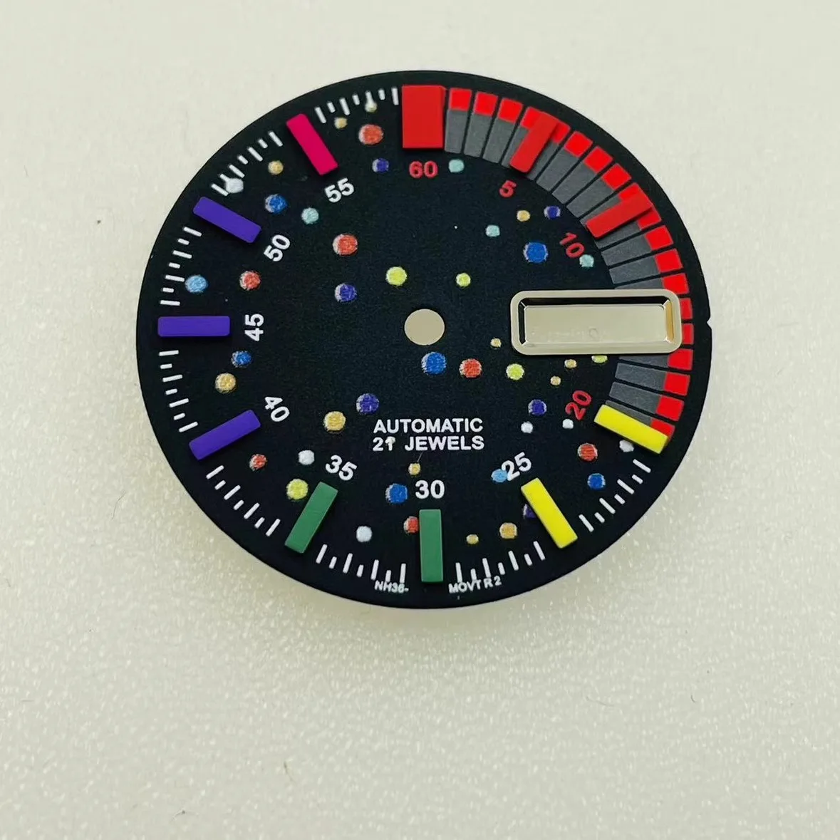 NH36 Циферблат 28 5 мм цветной стержень механический механизм 4R/36 аксессуары для