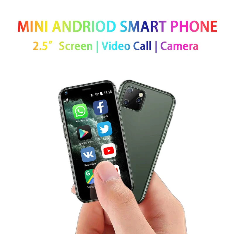 SOYES XS11 Mini Cute SmartPhone 1GB RAM 8GB ROM 2.5 Inch MT6580A Quad Core Android 6.0 1000mAh 2.0MP Small Pocket Mobile Phone