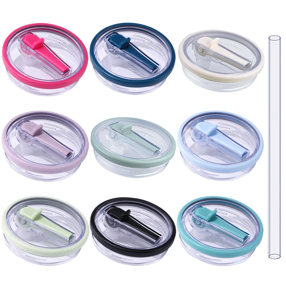 Сменная откидная соломенная крышка для стакана на 40 унций подходит Quencher защита