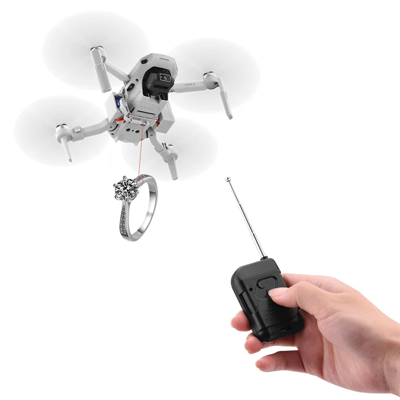

Drone Airdrop System for DJI Mavic 3 Pro 2 AIR 2 MINI FIMI SE Drone Fishing Bait Wedding Ring Gift Deliver Life Rescue Thrower