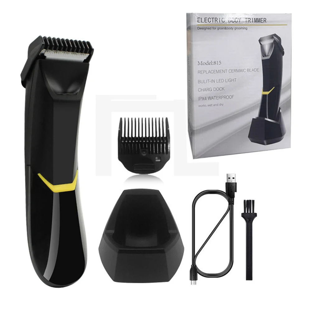 Máquina de Cortar Aparador de Barbeiro Aparador de Cabelo Corte de Cabelo Elétrica Profissional Recarregável Barbeador Conjunto Kit