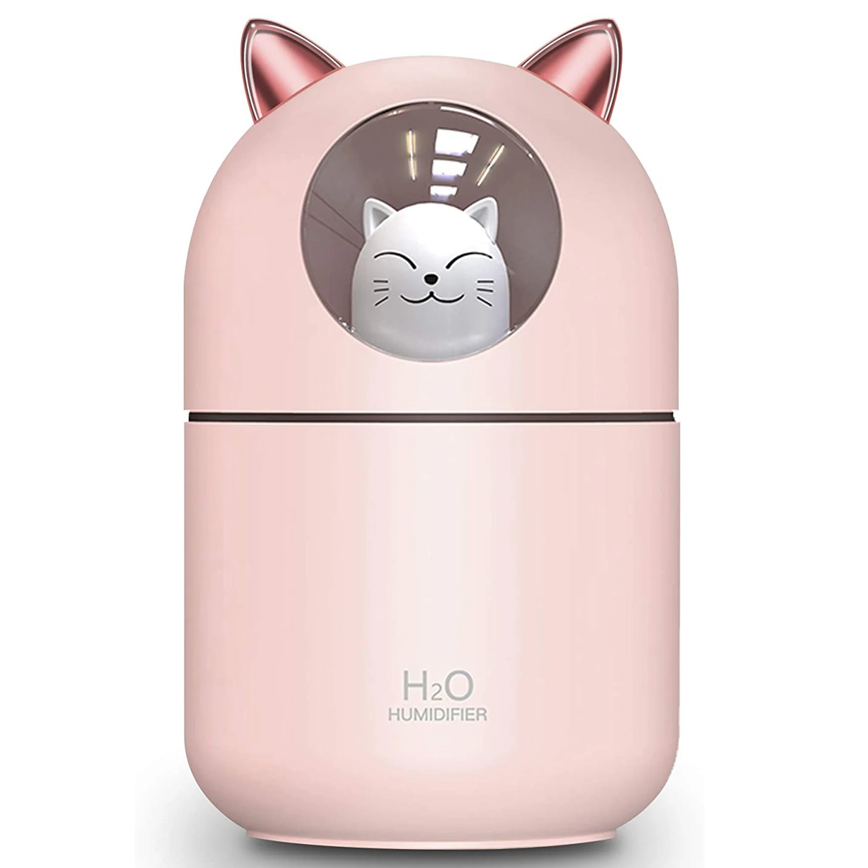 For Home,cat Night Light Essential Pure Air For Baby Room,easy Clean Quiet Operation Pink