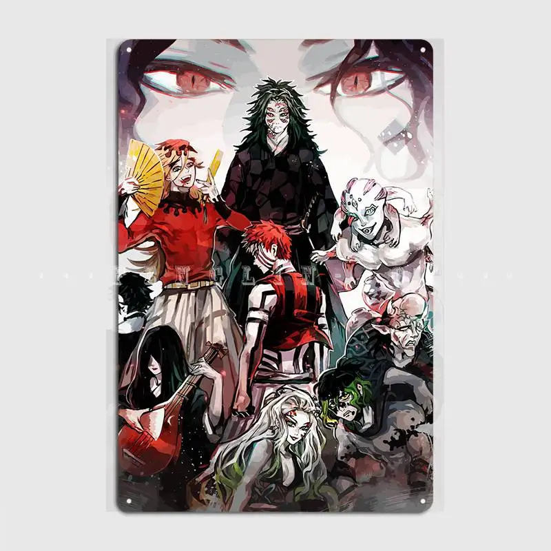 

Demon Slayer Metal Sign Cinema Living Room Club Bar Design Poster Tin Sign Posters