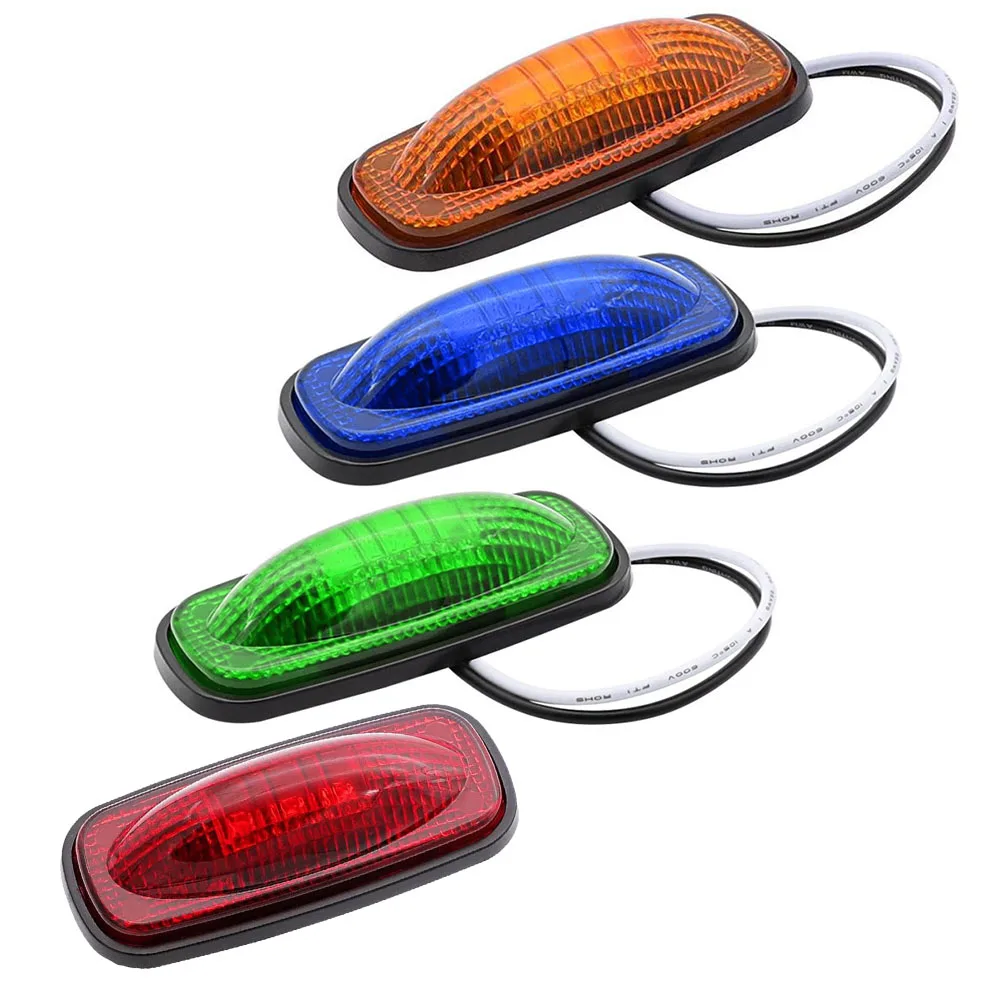 

1Pc DC12V 3 LED Waterproof Side Marker Tail Light License Plate Light Lamp Bulbs Turn Lights For Truck Trailer Car Motorcycle RV