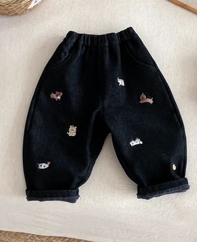 MILANCEL Детские зимние джинсы с меховой подкладкой