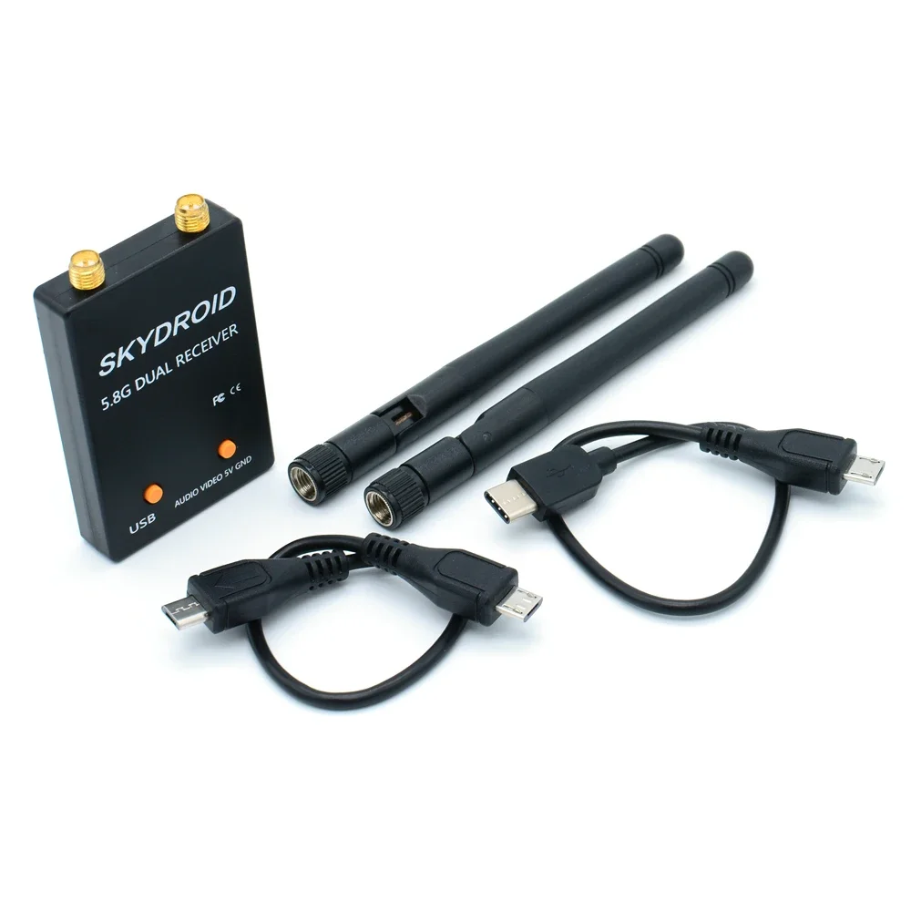 Skydroid 5 8G 150CH полноканальный UVC двойной антенный приемник управления OTG FPV с аудио