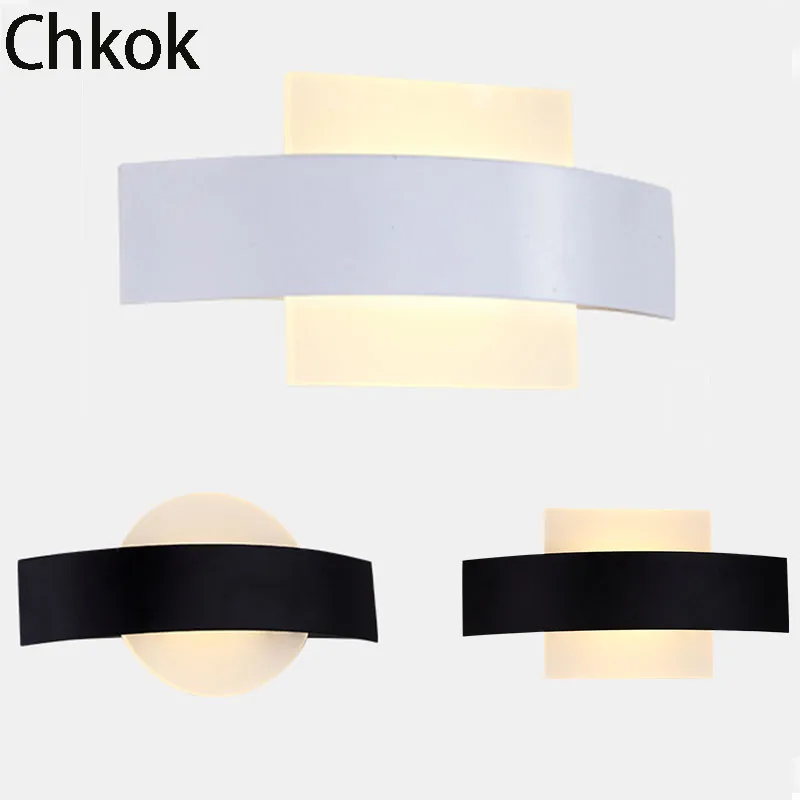 

Chkok Modern Home Creative Wall Light Simple Acrylic Round Luminous LED Light Background Wall Commercial Home Interior Lighting