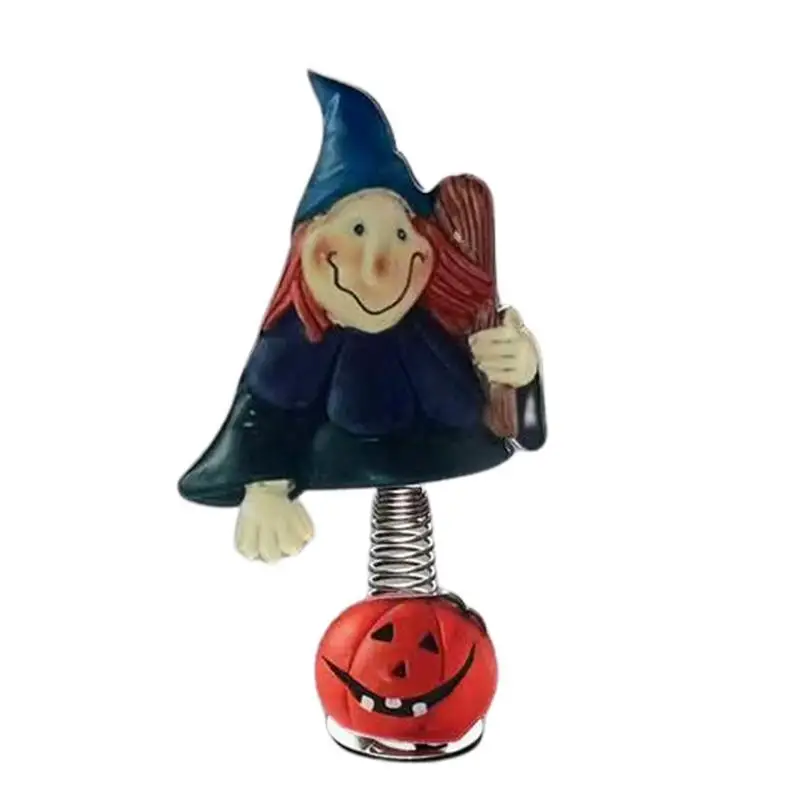 

Pumpkin Ornament For Car Witch Decor For Car Halloween Pumpkin Witch For Home Office Decoration Halloween Party Decoration