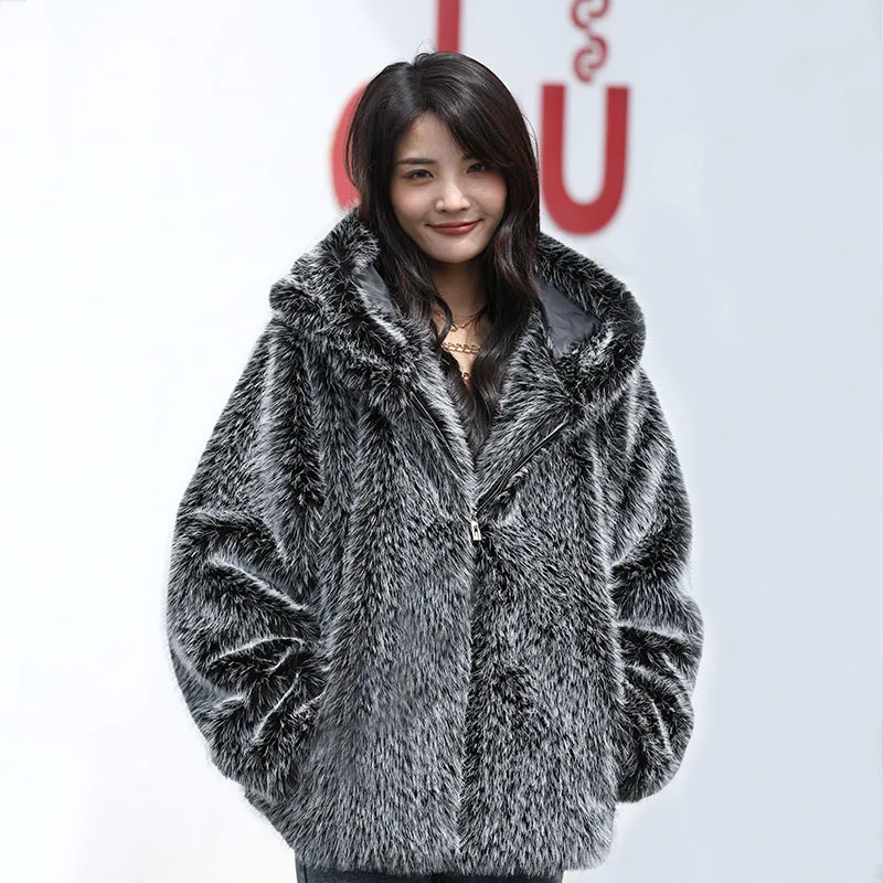 NoEnName_Null Recommend Coats Women's Winter Coats 2022 Fur Mink Fur Thick Winter High Street Other Slim Real Fur Fur Coat Women