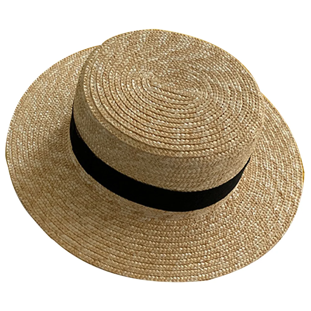 

Hats Women Womens Hat Summer Brim Straw Fashion Wide Top Fashionable Flat
