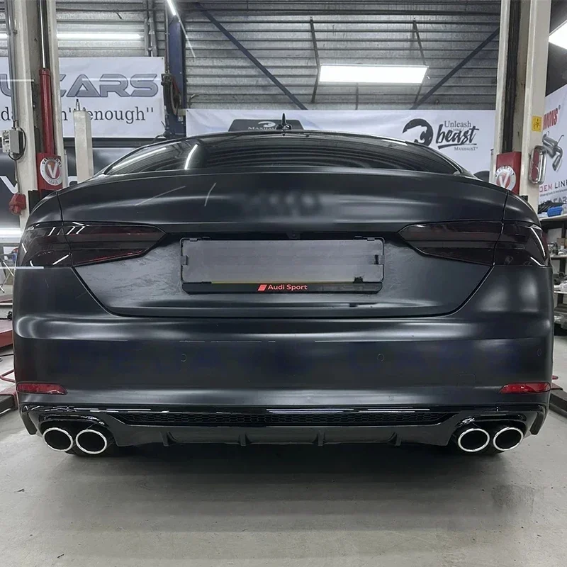 Для Audi A5 S-Line B9 F5 2016-2019 Sportback/купе Диффузор заднего балдахина Bodykit S5 Стиль бампера