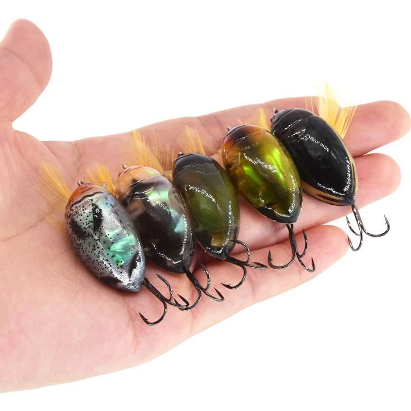 

Fishing Luya Fish Bait Minnow 3.5cm/4g Beetle Floating Mino Simulation Hard Bait Crossmouthed Pesca Fishing SwimBait