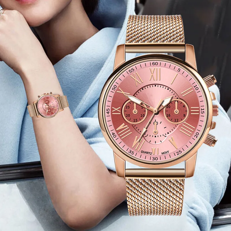 

Женские Аналоговые кварцевые наручные часы с браслетом из нержавеющей стали