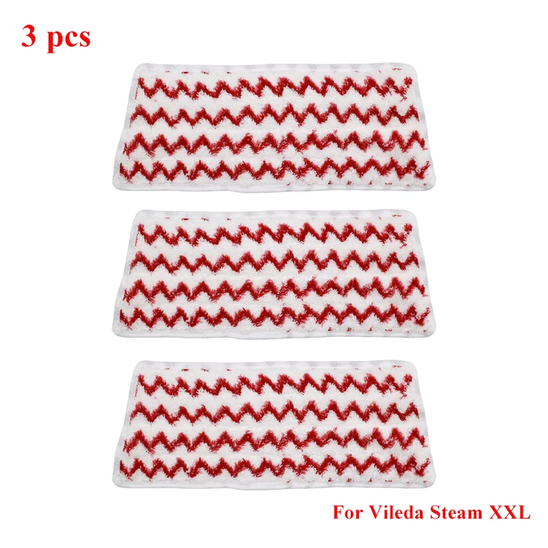 Паровая швабра из микрофибры для Vileda Steam XXL, запасная часть, Power Pad, аксессуары для пароочистителя, моющиеся детали ткани для швабры