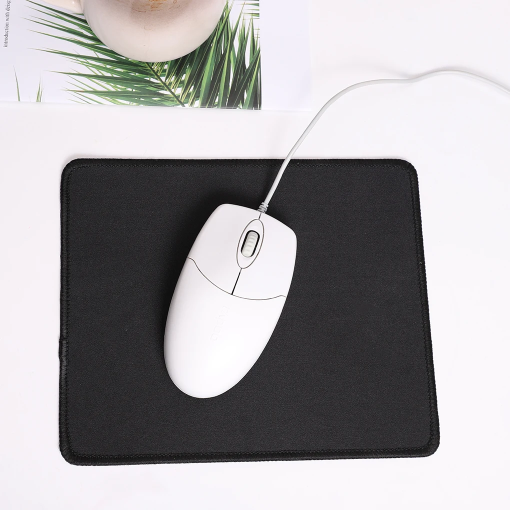 

Коврики для игровой мыши с противоскользящей кромкой, черный коврик для мыши, коврик для ноутбука, ПК, планшета