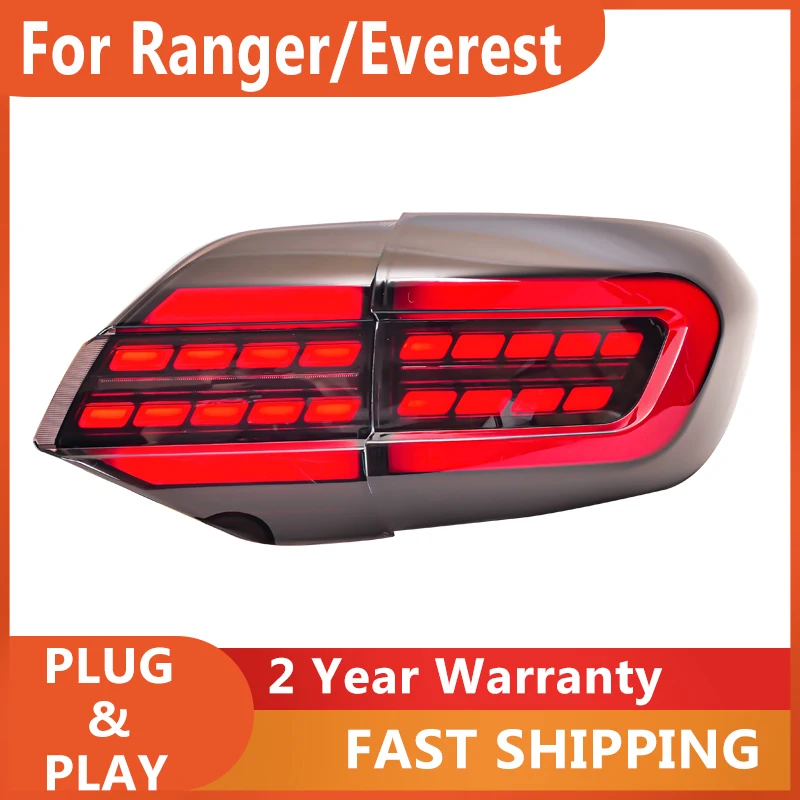 

Все светодиодный ные фары для Ford Ranger Everest 2012-2014, светодиодные динамические поворотники, светодиодсветодиодный лампы заднего хода, светодиод...